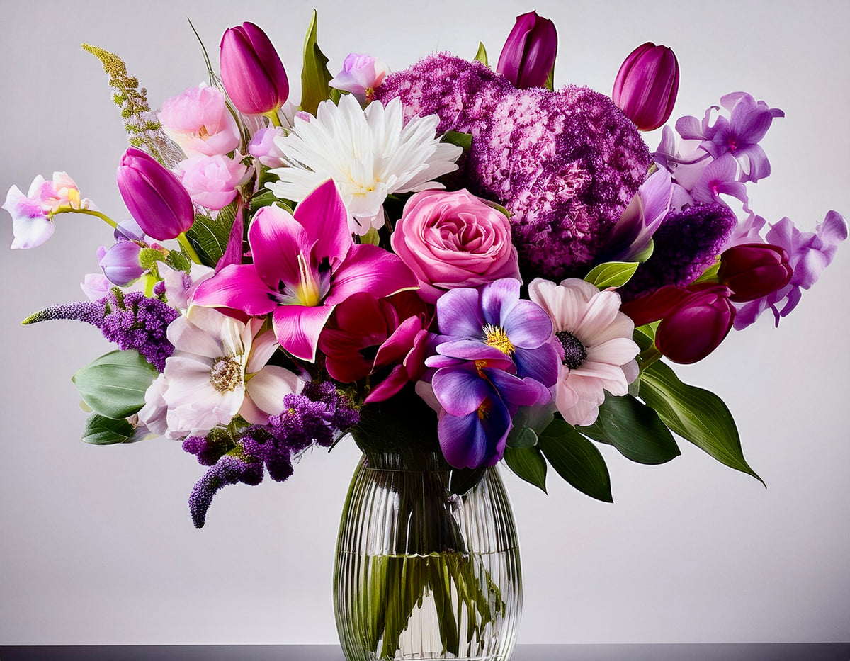 Fuchsia & Purple Blossom